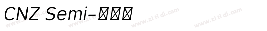 CNZ Semi字体转换